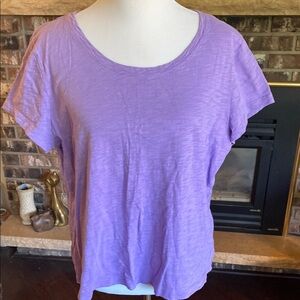 HABITAT CLOTHES Lavender Cropped Short Sleeve Tee. Size US XL.